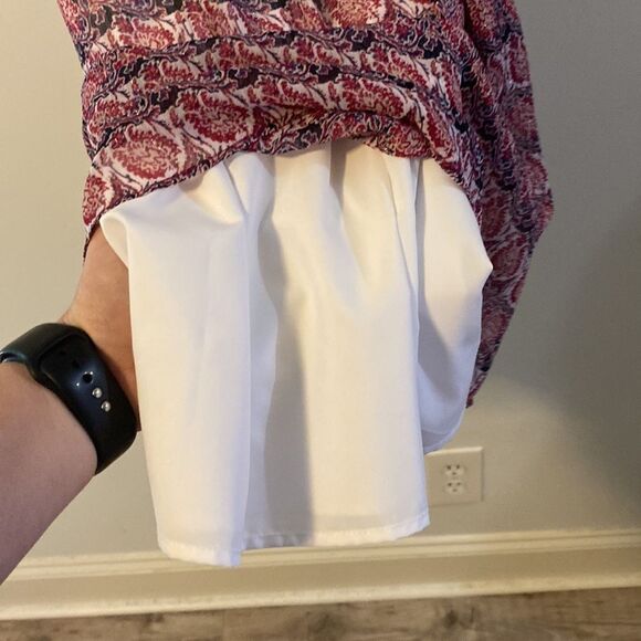 The Limited, Sleeveless Bohemian Dress, Pink & Navy w/a Thread of Shimmer - Picture 6 of 9